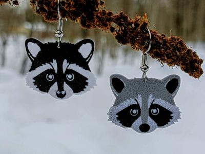 Cute Raccoon Earrings