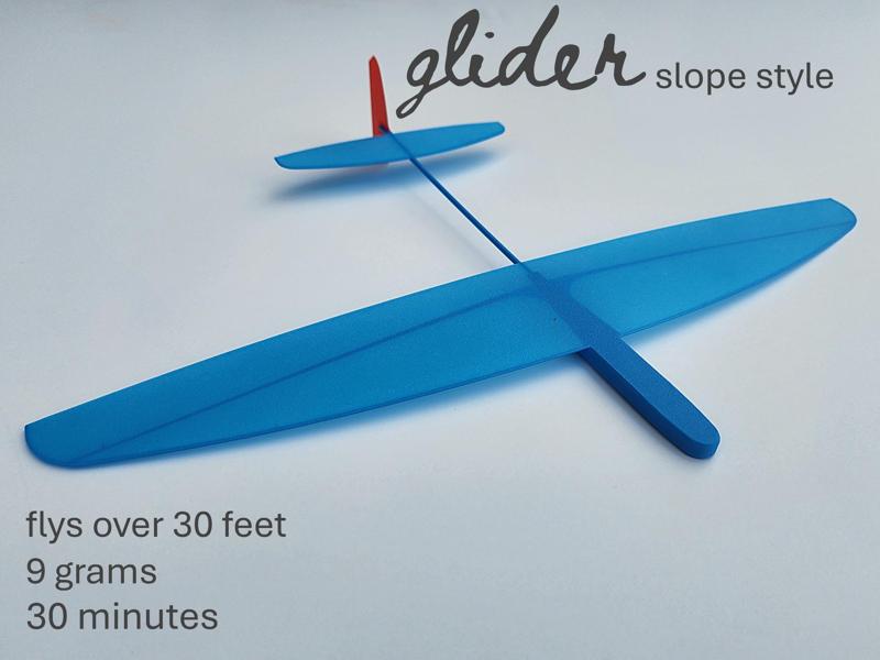 simple ultralight slope glider v4
