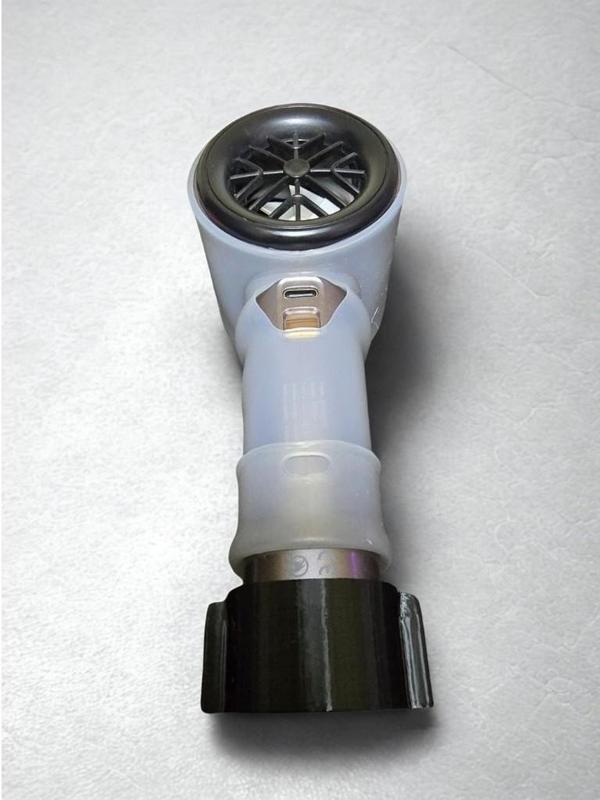 Fan holder without silicone cover