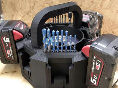 Work case Milwaukee M18 battery holder/accesories
