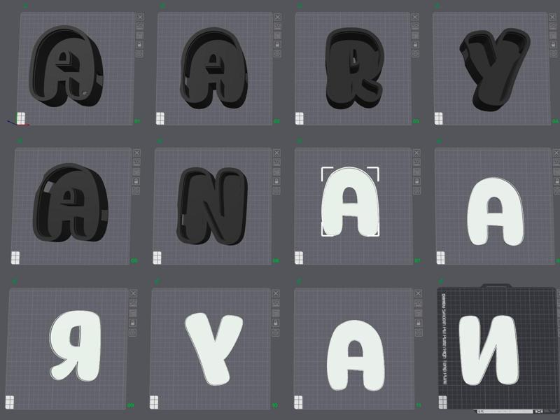 AARYAN Name LED Lamp 