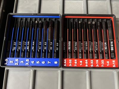 Allen head hex key bits Metric & SAE
