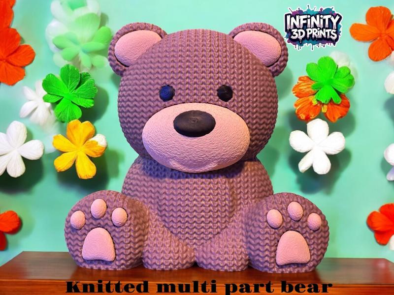 KNITTED MULTIPART BEAR - NO AMS 