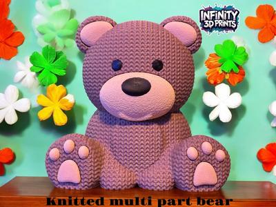KNITTED MULTIPART BEAR - NO AMS 