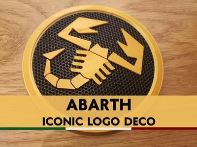 Decorative ABARTH honeycomb plaque