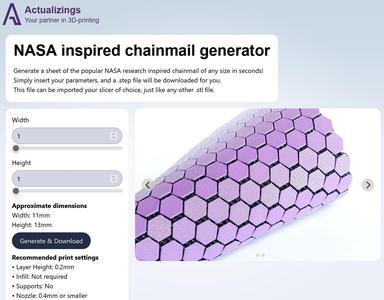 Custom Nasa Chainmail Generator