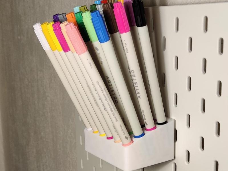 Skadis acrylic pen set holder - Ø10.5 mm 