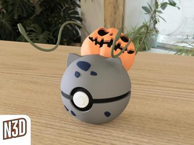 #0001 - Bulbasaur Halloween Ball 