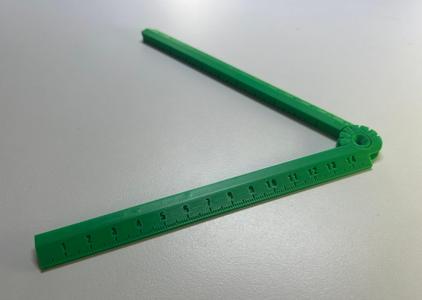Folding Ruler and Protractor Combo