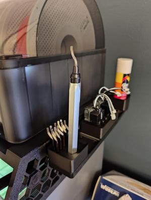 Gridfinity Bin for Deburring Tool (and blades)