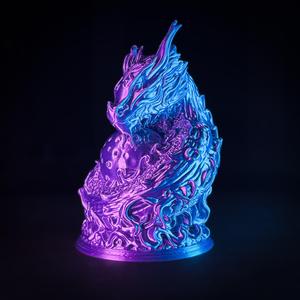 Moon Dragon bust - (Pre-Supported)