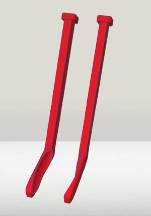 mini hockey sticks right and left hand.stl