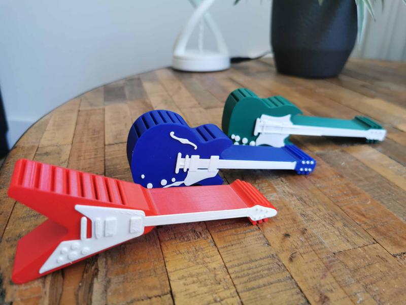 Guitar Pick Holders - Small Guitars easy print