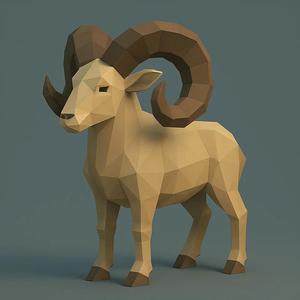 Cabra low poly   