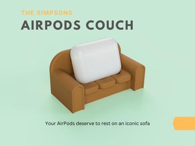The Simpsons Airpods Couch - Earbuds Stand