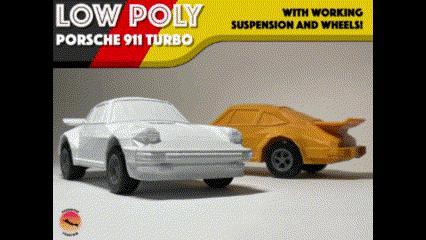 Low-Poly Porsche 911 Turbo - Modular Cars