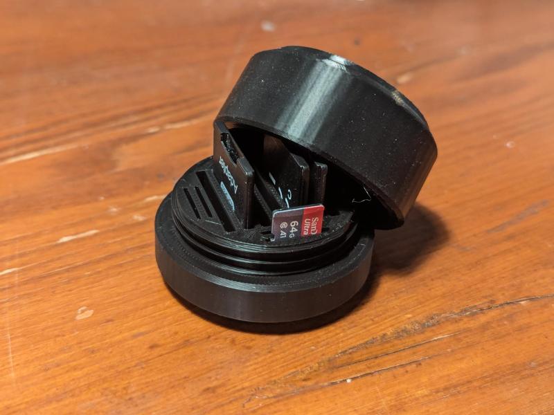 SD Card Box Screw Lid