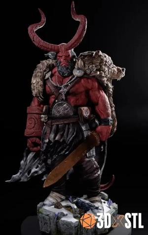 Hellboy 3D Model STL Printable Demon Hero for Cosplay and Collectors   