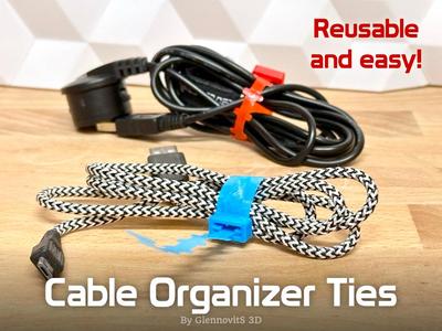 Cable Organizer Ties (Super easy - 150+ sizes!)