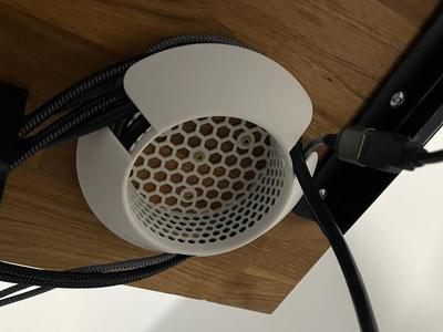 spool for excess cables - cable management