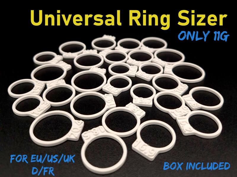 Ring Size Measuring Set for US / EU / UK / FR / D
