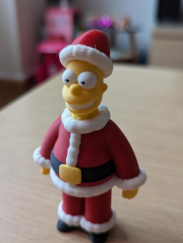 homer simpson santa claus