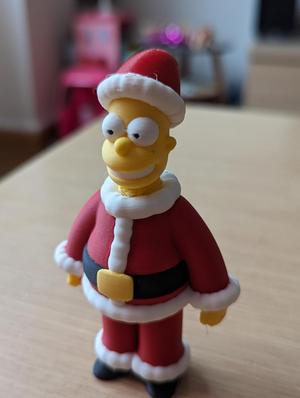 homer simpson santa claus