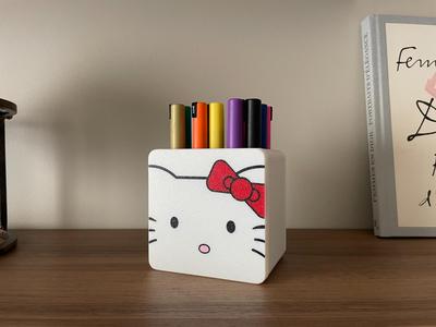 Pen Holder - Hello Kitty - v2 (AMS ready)
