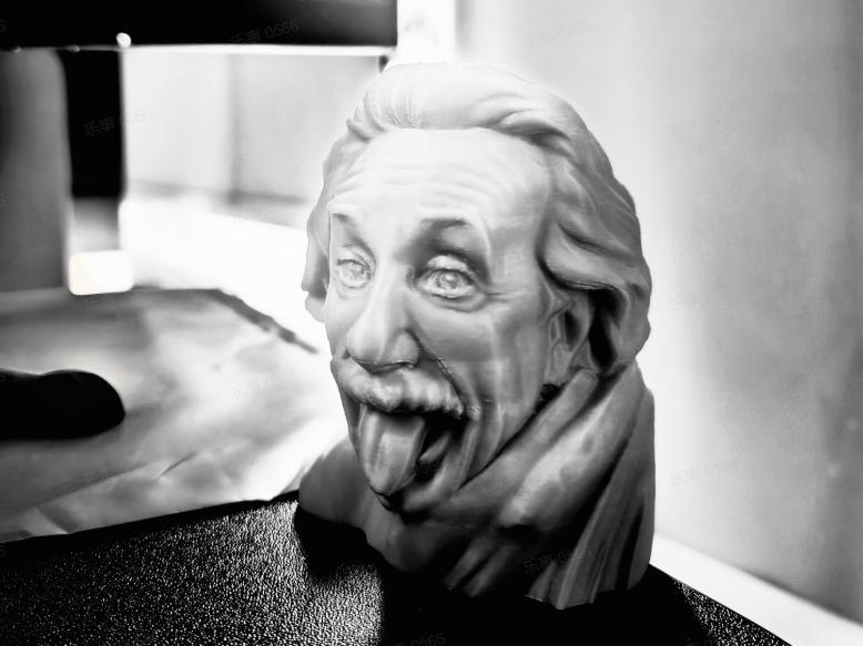 Einstein Head Sculpture
