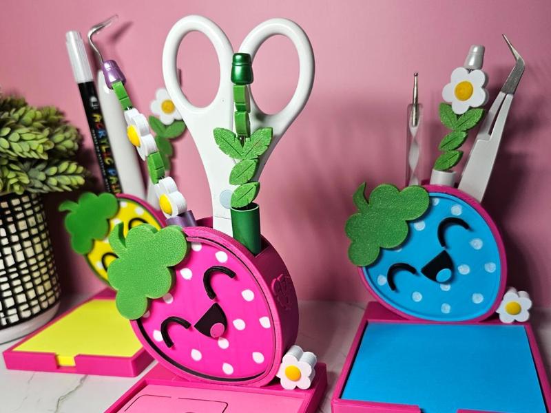 Kawaii Strawberry Pal Desk Organizer