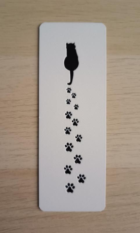 Cat Footprints Bookmark