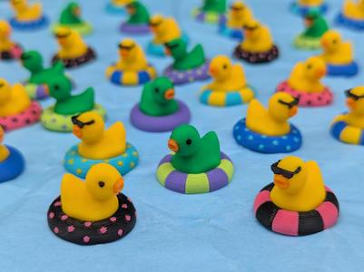 Tiny Tubing Rubber Ducks for Summer
