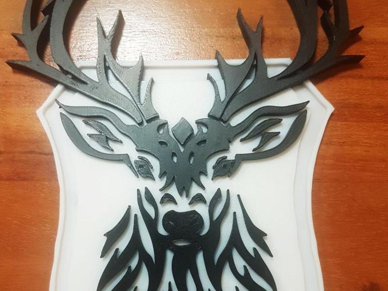 Wall decal Coat of Arms Stag Head