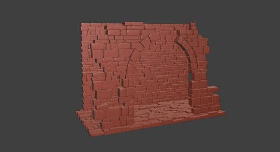 Ruined Stone wall section #2