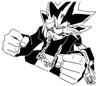 Yugi Mutou stencil 5