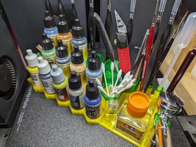 Vallejo Paint, Airbrush, Tools and Brush Holder