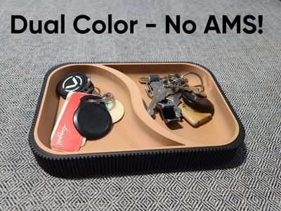 Dual-Color Modern Tray - No AMS Required!