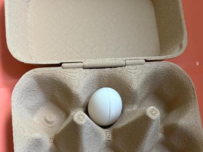 Paperboard-like eggtray with hinge V2