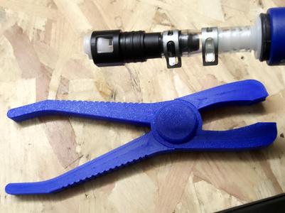 Fuel hose clamp pliers