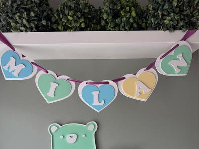 Heart Garland Letters can be changed