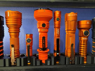 Gridfinity Flashlight Holders
