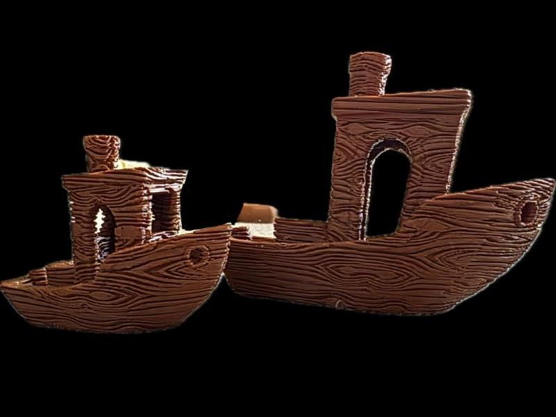 150% WOODY BENCHY 3DBenchy "made of wood" with wood grain