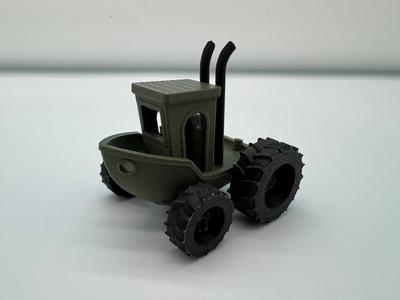 Turbo Benchy Tractor w. Moving Wheels!
