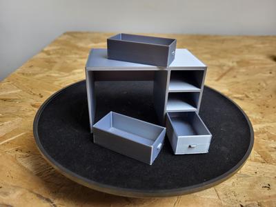 Desk with drawers for Dummy 13