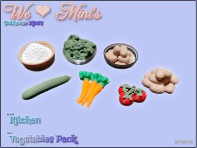 Dollhouse -  Vegetables Pack 1:18 1:12