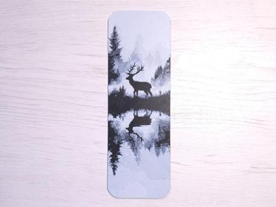 Deer Lanscape Bookmark