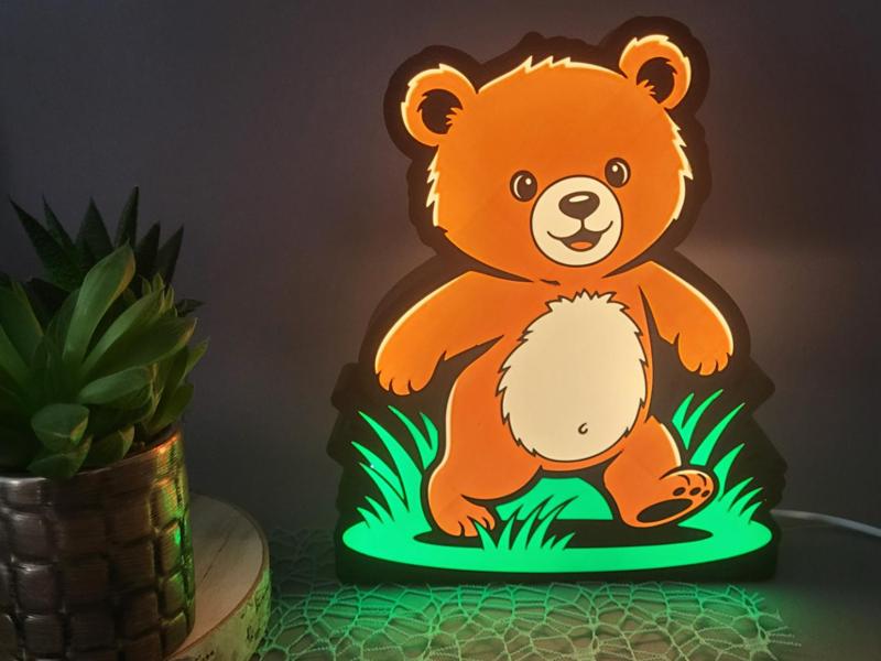 Lightbox Bear Cub Lamp