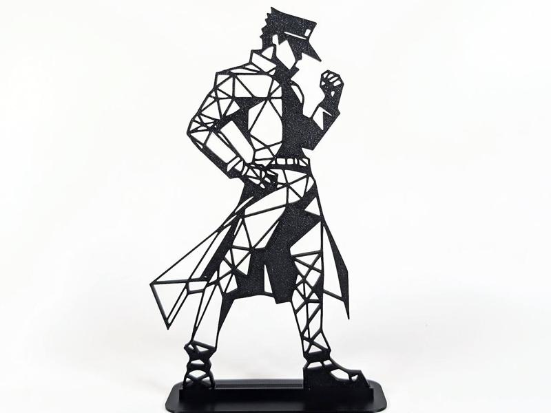 Geometric Low Poly Jotaro Kujo