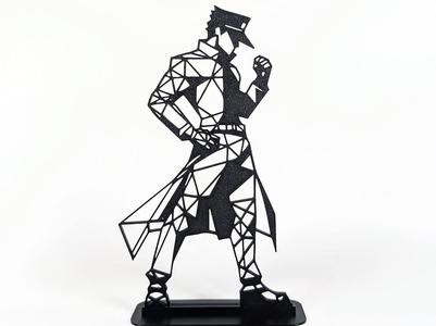 Geometric Low Poly Jotaro Kujo
