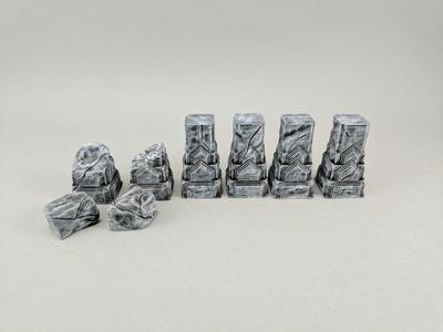 28mm Carved Stone Pillar